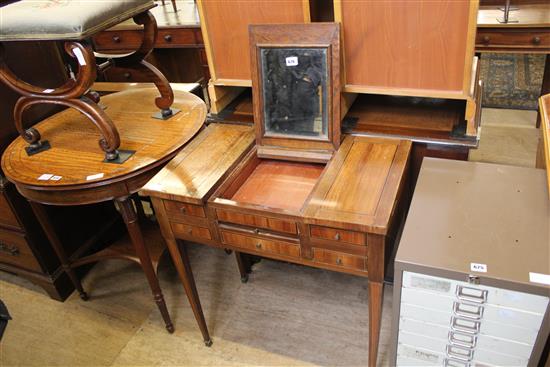 Continental ladies inlaid dressing table